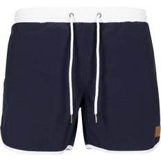 Polyamid Bademode Urban Classics Retro Swim Shorts - Navy/White