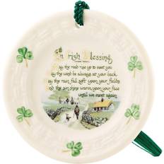 White Christmas Tree Ornaments Belleek Pottery Irish Blessing Ornament Christmas Tree Ornament