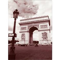 Posters Trademark Fine Art Kathy Yates 'Arc de Triomphe' Canvas Art,16x24 Poster