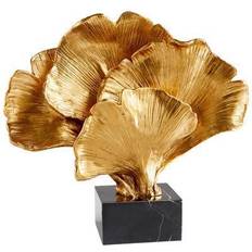 Figurines Gold Gilded Bloom Sculpture