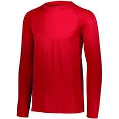 Augusta Sportswear Augusta Attain Polyester Long Sleeve T-Shirt-orange-3xl