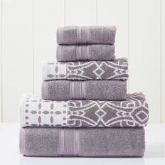 Florals Bath Towels Modern Threads Yarn Dyed Bath Towel Purple (137.16x68.58cm)