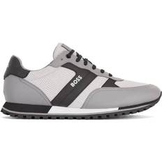 HUGO BOSS Men Shoes HUGO BOSS Logo Detail in Mesh with Rubberised Accents - Light Grey