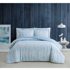 Brooklyn Loom Trevor Duvet Cover White, Blue (264.16x228.6cm)