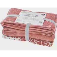 Florals Bath Towels Modern Threads Yarn Dyed Bath Towel Red (137.16x68.58cm)