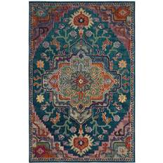 Red Carpets & Rugs Safavieh Crystal Collection Red, Turquoise, Black, Brown 60x96"