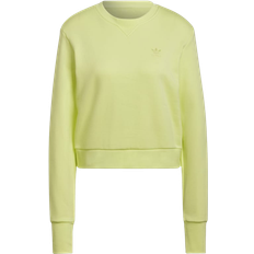 Adidas Regular Cropped Sweater - Pulse Yellow