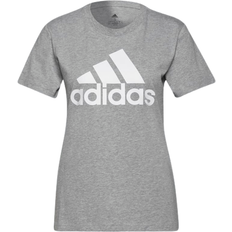 Adidas Women T-shirts Adidas Loungewear Essentials Logo Tee - Medium Grey Heather