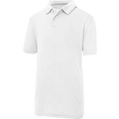 AWDis Kid's Just Cool Sports Polo Plain Shirt 2-pack - Arctic White (UTRW6852)