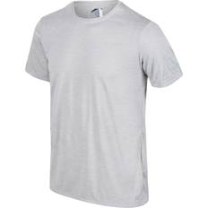 Grey - Hiking T-shirts Regatta Fingal Edition Marl T-shirt Men - Silver Grey