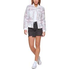 Levi's Diamond Quilted Bomber Jacket - White Print