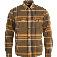 Herr - Multifärgade - Overshirts Jackor Knowledge Cotton Apparel Pine Check Overshirt - Total Eclipse