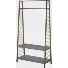 Gold Clothing Storage CosmoLiving by Cosmopolitan Brielle Clothes Rack 37.4x70.9"