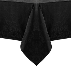 Elrene Caiden Elegance Damask Tablecloth Black (213.36x152.4cm)