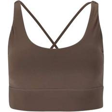 Gold - Women Bras Athlecia Athlecia Gaby Sports Bra - Deep Taupe