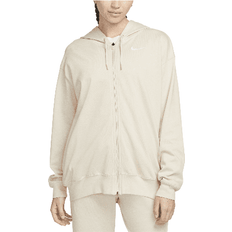 Nike Sportswear Women's Oversized Full Zip Hoodie - Sand Drift/White
