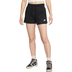 Nike Cotton Shorts Nike Women's Sportswear Club Fleece Mid-Rise Shorts - Black/White