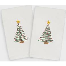 Guest Towels Linum Home Textiles Christmas Tree Guest Towel White (76.2x40.64)