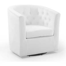 Modway White Lounge Chairs modway Prospect Lounge Chair 30"