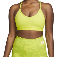 Indy v neck bra sport bh dam Nike Dri-FIT Indy Light-Support Padded V-Neck Sports Bra - Atomic Green/Atomic Green/Atomic Green/White