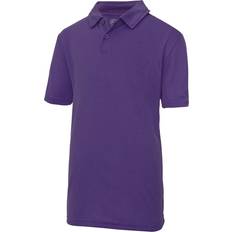 Purple Polo Shirts Children's Clothing AWDis Kid's Just Cool Sports Polo Plain Shirt - Purple (UTRW696)