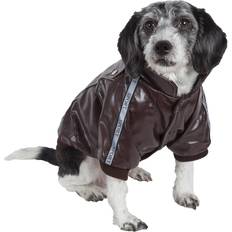 Petlife Wuff-Rider Fashion Suede Stitched Dog Jacket XS
