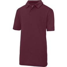 AWDis Kid's Just Cool Sports Polo Plain Shirt - Burgundy (UTRW696)