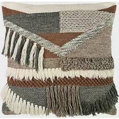 Wool Textiles Safavieh Freja Complete Decoration Pillows Gray, Brown (50.8x50.8)