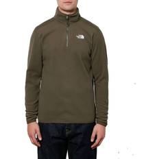 100 glacier 1 4 zip The North Face Men's 100 Glacier 1/4 Zip Fleece - New Taupe Green