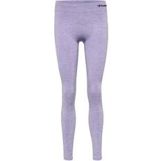 Poliammide Collant Hummel Seamless Mid Waist Tights - Lavender Melange