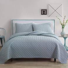 Quilts VCNY Home Nina Fiber Blanket Blue (264.16x228.6cm)
