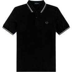 Jaune Polos Fred Perry Pole Sort, Herre 2XS