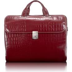 McKlein 35536 Servano Red Leather Small Ladies Laptop Brief