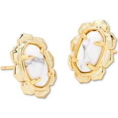 Lapis Earrings Kendra Scott Piper Stud Earrings in Howlite Howlite