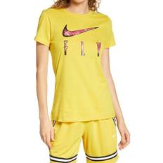 Gule T-skjorter Nike Women's Dri-FIT Swoosh Fly Basketball T-Shirt