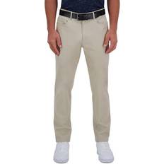 Haggar Iron Free Premium Flat Front Flex Waist - Khaki