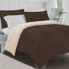 Cathay Home Ultra Plush Bedspread Beige, Brown (259.08x218.44)