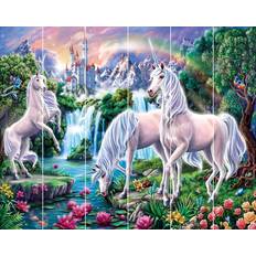 Green - Orange Wallpapers Walltastic Unicorn Paradise Wall Mural 46740