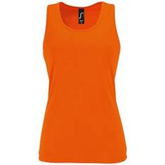 Sol's Women's Sporty Performance Sleeveless Tank Top - Neon Orange