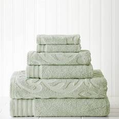 Green Bath Towels Modern Threads Medallion Swirl Bath Towel Green (137.16x137.16cm)