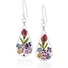 Brown - Silver Earrings Everlasting Flowers Prairie Dreams Earrings - Silver/Multicolour