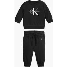 Bambino Felpe Calvin Klein Newborn Logo Tracksuit - CK Black (IN0IN00017BEH)