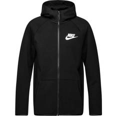 Nike Kid's Tech Fleece Essentials FZ Hoodie - Black/White (AR4020-010)