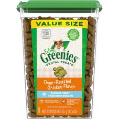 Greenies Adult Natural Dental Care Cat Treats Oven Roasted Chicken Flavor 0.272kg