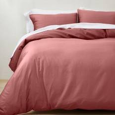 Supima Washed Sateen Duvet Cover Pink (279.4x243.84cm)