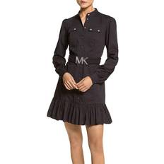 Press Studs Dresses Michael Kors Utility Mini Dress - Black