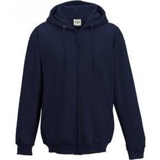 AWDis Plain Hooded Full Zip Hoodie - New French Navy