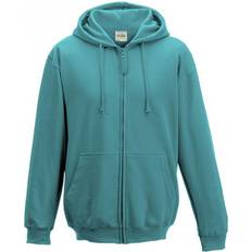 AWDis Plain Hooded Full Zip Hoodie - Hawaiian Blue