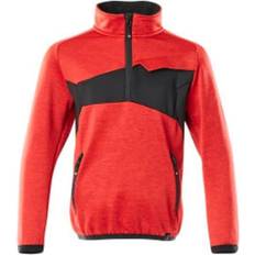 Svarte Fleecejakker Mascot Kid's Fleece Jumper with Half Zip - Traffic Red/Black