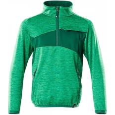 Kid's Fleece Jumper with Half Zip -  Green